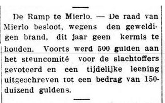 Artikeltje uit De Volksvriend van 21 oktober 1921. Artikel De Volksvriend 1921-10-21